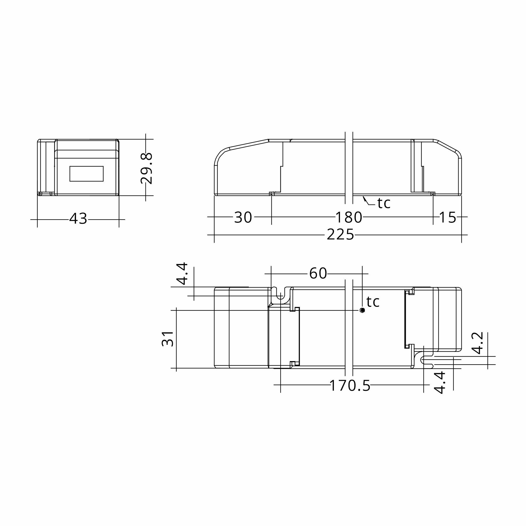 60W 48V SC SNC ESSENCE Constant Voltage LED Driver 87501095  Tridonic LC